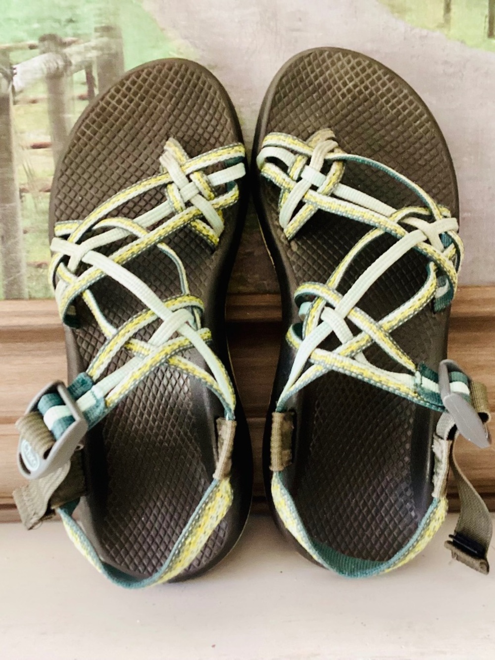 Chaco ZX/3 CLASSIC J105520 Women’s 8W Stardust Green ChacoGrip Sport Sandals